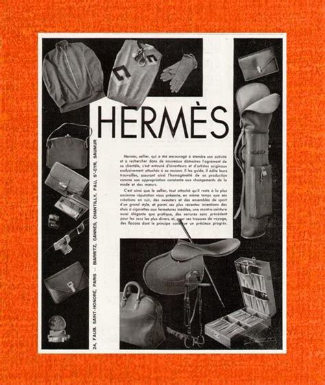 hermes advertisement 1950|Hermes clothing history.